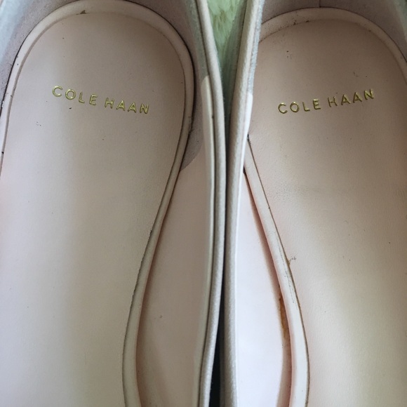 Cole Haan Suede Peep Toe Flats - Picture 5 of 7